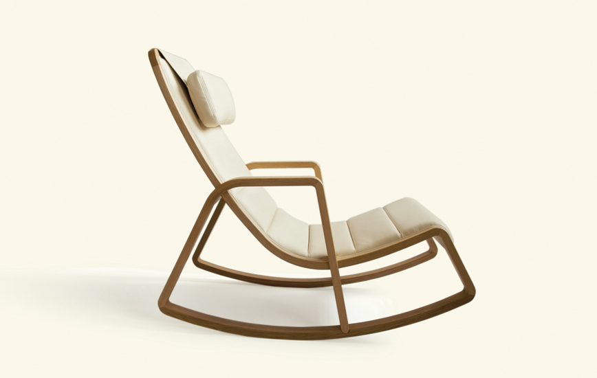Tonton Rocking Chair by Makoto Koizumi and Miyazaki Chair Factory