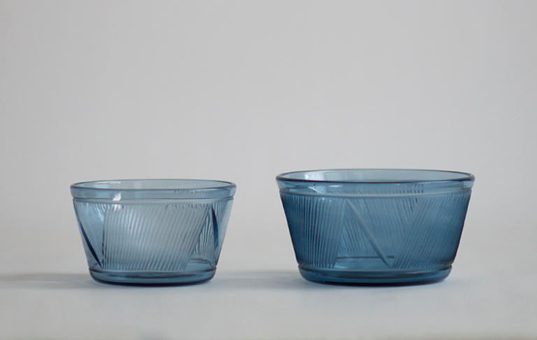 Reclaimed Blue Square Bowls