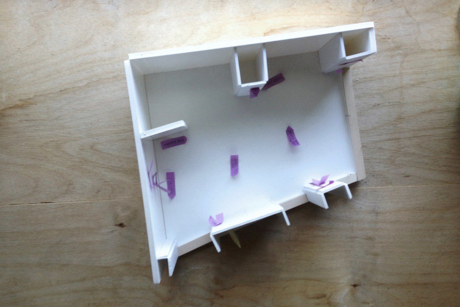 Small scale model of the Nalata Nalata retail space